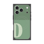 プレミアムスクエアケース with MagSafe［ オリジナル - initial two tone - D green ］