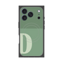 プレミアムスクエアケース with MagSafe［ オリジナル - initial two tone - D green ］