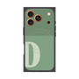プレミアムスクエアケース with MagSafe［ オリジナル - initial two tone - D green ］