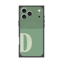 プレミアムスクエアケース with MagSafe［ オリジナル - initial two tone - D green ］