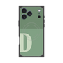 プレミアムスクエアケース with MagSafe［ オリジナル - initial two tone - D green ］