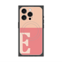 プレミアムスクエアケース with MagSafe［ オリジナル - initial two tone - E pink ］