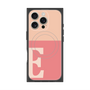 プレミアムスクエアケース with MagSafe［ オリジナル - initial two tone - E pink ］