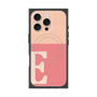プレミアムスクエアケース with MagSafe［ オリジナル - initial two tone - E pink ］