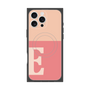 プレミアムスクエアケース with MagSafe［ オリジナル - initial two tone - E pink ］