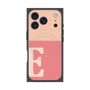 プレミアムスクエアケース with MagSafe［ オリジナル - initial two tone - E pink ］