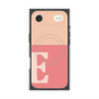 プレミアムスクエアケース with MagSafe［ オリジナル - initial two tone - E pink ］