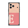 プレミアムスクエアケース with MagSafe［ オリジナル - initial two tone - E pink ］