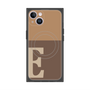 プレミアムスクエアケース with MagSafe［ オリジナル - initial two tone - E brown ］