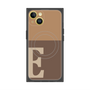 プレミアムスクエアケース with MagSafe［ オリジナル - initial two tone - E brown ］