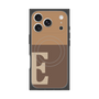 プレミアムスクエアケース with MagSafe［ オリジナル - initial two tone - E brown ］