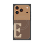 プレミアムスクエアケース with MagSafe［ オリジナル - initial two tone - E brown ］