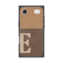 プレミアムスクエアケース with MagSafe［ オリジナル - initial two tone - E brown ］