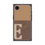 プレミアムスクエアケース with MagSafe［ オリジナル - initial two tone - E brown ］