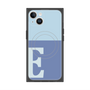 プレミアムスクエアケース with MagSafe［ オリジナル - initial two tone - E blue ］