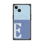 プレミアムスクエアケース with MagSafe［ オリジナル - initial two tone - E blue ］