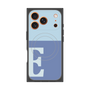 プレミアムスクエアケース with MagSafe［ オリジナル - initial two tone - E blue ］