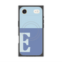 プレミアムスクエアケース with MagSafe［ オリジナル - initial two tone - E blue ］