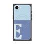プレミアムスクエアケース with MagSafe［ オリジナル - initial two tone - E blue ］