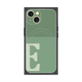 プレミアムスクエアケース with MagSafe［ オリジナル - initial two tone - E green ］