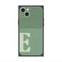 プレミアムスクエアケース with MagSafe［ オリジナル - initial two tone - E green ］