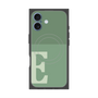 プレミアムスクエアケース with MagSafe［ オリジナル - initial two tone - E green ］