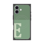 プレミアムスクエアケース with MagSafe［ オリジナル - initial two tone - E green ］