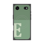 プレミアムスクエアケース with MagSafe［ オリジナル - initial two tone - E green ］