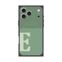 プレミアムスクエアケース with MagSafe［ オリジナル - initial two tone - E green ］