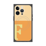 プレミアムスクエアケース with MagSafe［ オリジナル - initial two tone - F orange ］
