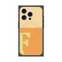 プレミアムスクエアケース with MagSafe［ オリジナル - initial two tone - F orange ］