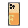 プレミアムスクエアケース with MagSafe［ オリジナル - initial two tone - F orange ］