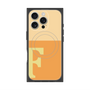 プレミアムスクエアケース with MagSafe［ オリジナル - initial two tone - F orange ］