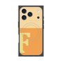 プレミアムスクエアケース with MagSafe［ オリジナル - initial two tone - F orange ］