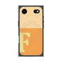 プレミアムスクエアケース with MagSafe［ オリジナル - initial two tone - F orange ］