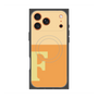 プレミアムスクエアケース with MagSafe［ オリジナル - initial two tone - F orange ］