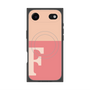 プレミアムスクエアケース with MagSafe［ オリジナル - initial two tone - F pink ］