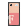 プレミアムスクエアケース with MagSafe［ オリジナル - initial two tone - F pink ］
