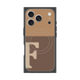 プレミアムスクエアケース with MagSafe［ オリジナル - initial two tone - F brown ］
