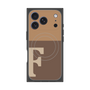 プレミアムスクエアケース with MagSafe［ オリジナル - initial two tone - F brown ］
