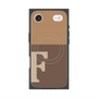 プレミアムスクエアケース with MagSafe［ オリジナル - initial two tone - F brown ］