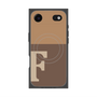 プレミアムスクエアケース with MagSafe［ オリジナル - initial two tone - F brown ］