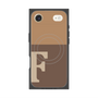 プレミアムスクエアケース with MagSafe［ オリジナル - initial two tone - F brown ］