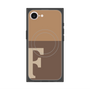 プレミアムスクエアケース with MagSafe［ オリジナル - initial two tone - F brown ］