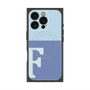 プレミアムスクエアケース with MagSafe［ オリジナル - initial two tone - F blue ］