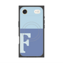 プレミアムスクエアケース with MagSafe［ オリジナル - initial two tone - F blue ］