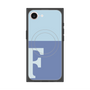 プレミアムスクエアケース with MagSafe［ オリジナル - initial two tone - F blue ］
