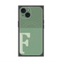 プレミアムスクエアケース with MagSafe［ オリジナル - initial two tone - F green ］