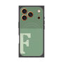 プレミアムスクエアケース with MagSafe［ オリジナル - initial two tone - F green ］