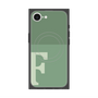プレミアムスクエアケース with MagSafe［ オリジナル - initial two tone - F green ］